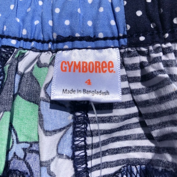 Gymboree Girls Blue/White & Green Patchwork Cotton Skirt Size 4 - Picture 5 of 9